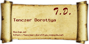Tenczer Dorottya névjegykártya
